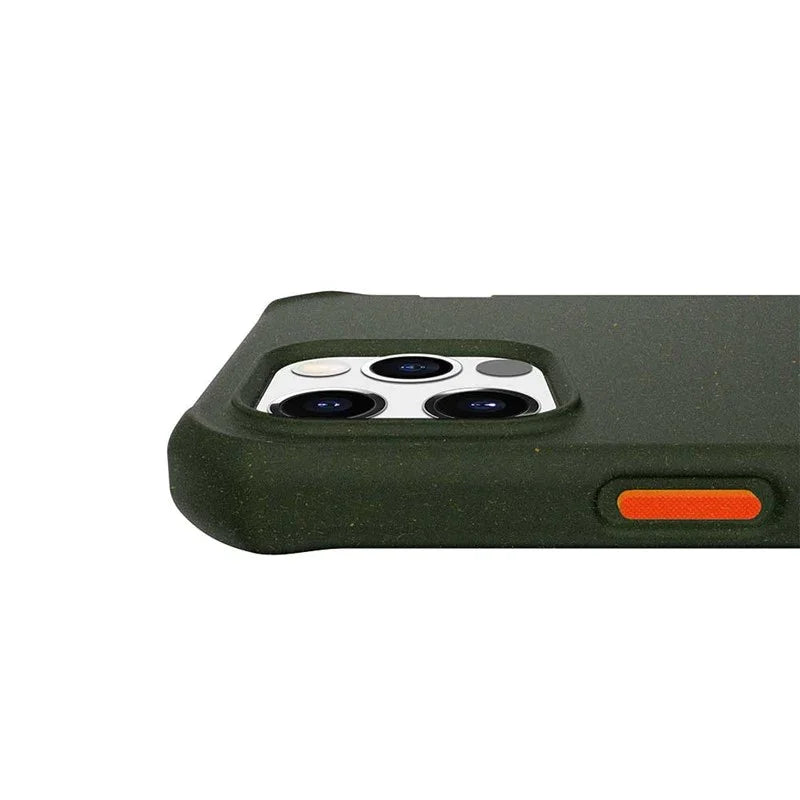 Itskins Feroniabio Summit iPhone 12 / 12 Pro Case - Kaki And Orange - Tashqila Itskins Feroniabio Summit iPhone 12 / 12 Pro Case - Kaki And Orange - Tashqila